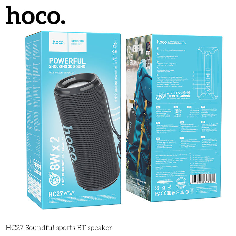Hoco Bluetooth 5.3 Portable Wireless Speaker Vocal HC27 Hoco Bluetooth 5.3 Portable Wireless Speaker Vocal HC27